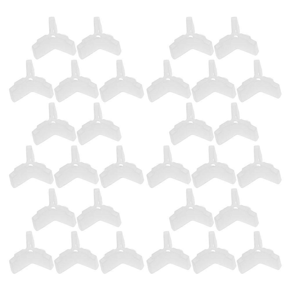 Triple Hook Cap Safety Protector for Protection 100Pcs White
