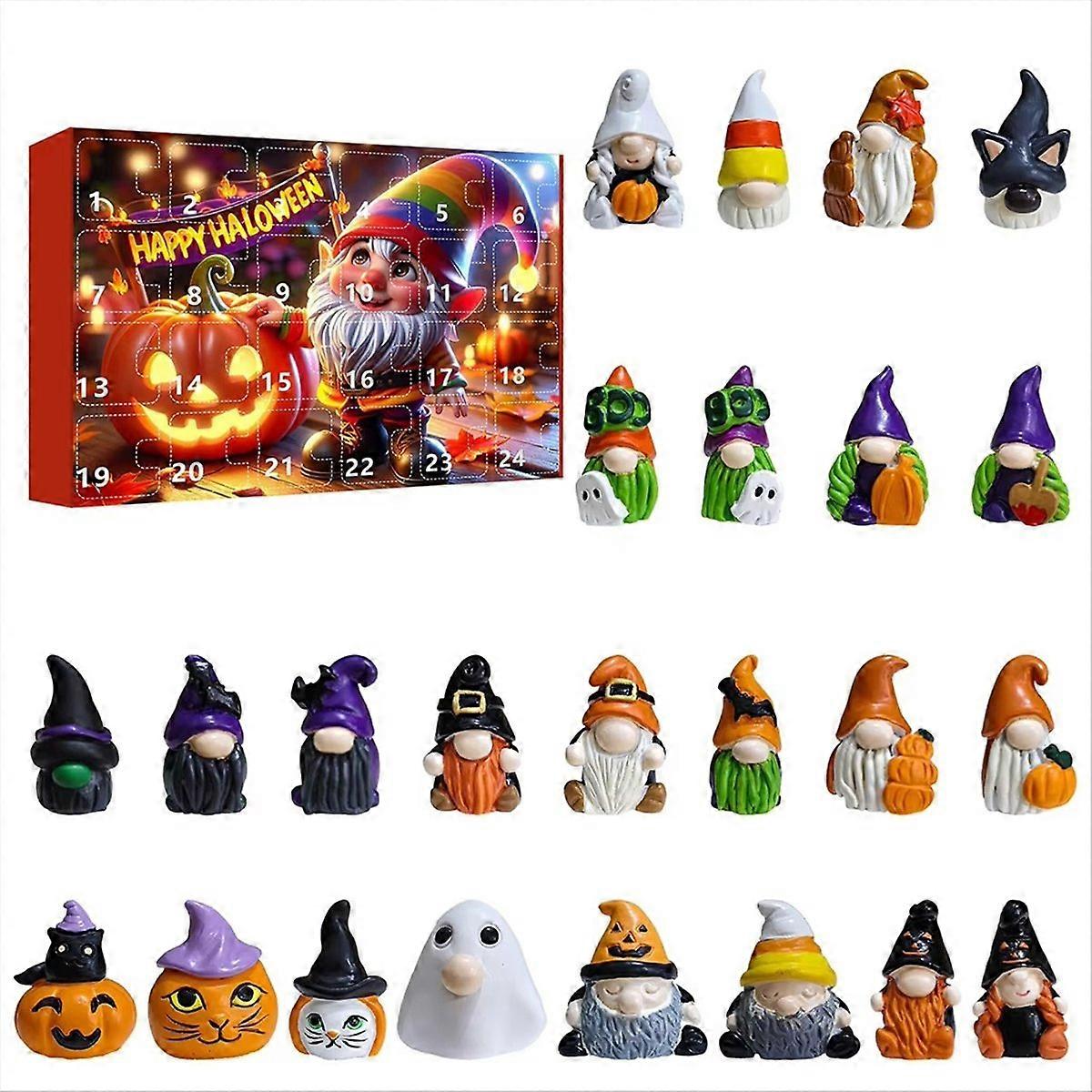Gnome Figures Countdown Calendar Dwarf Dolls Calendar Gift Box Gift C