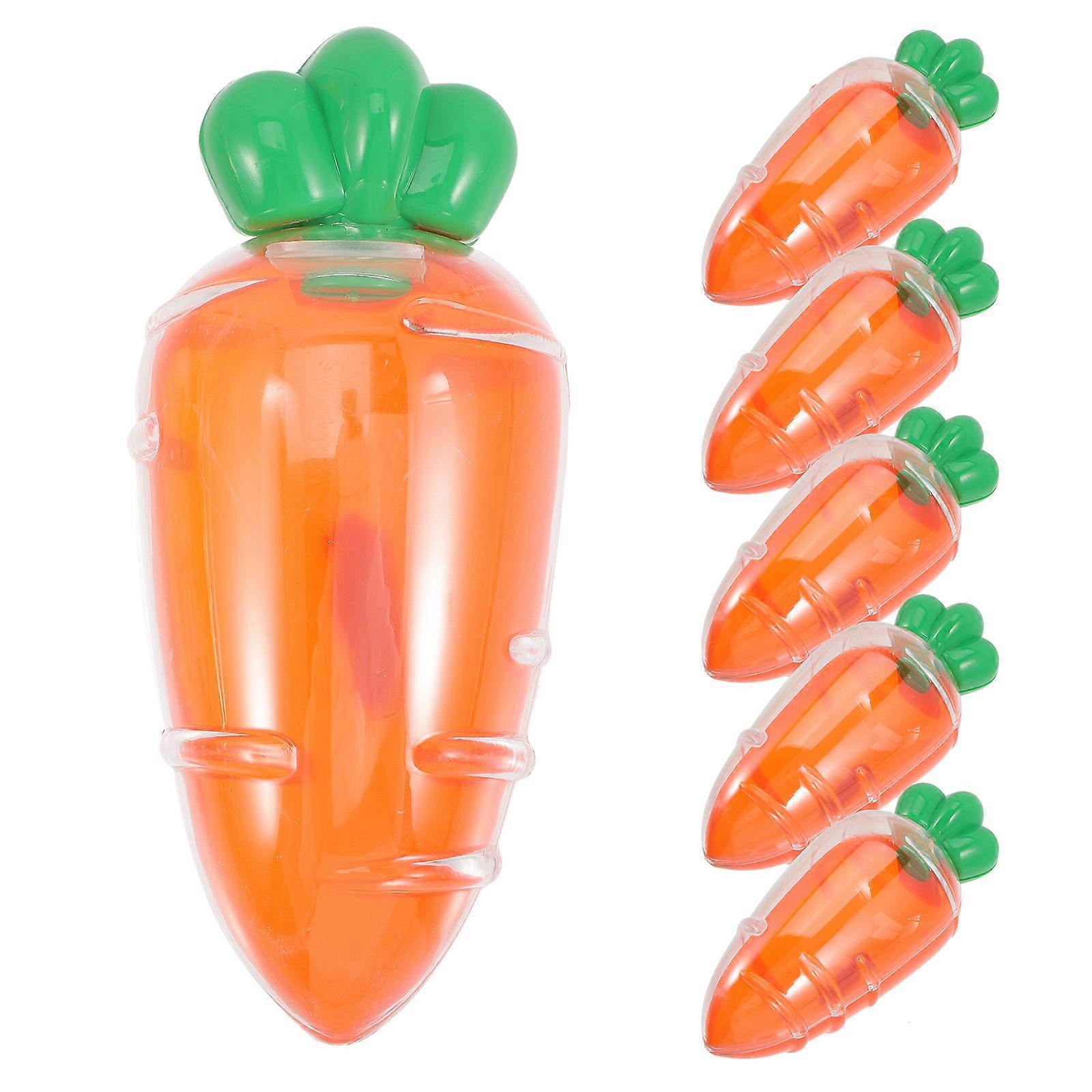 Carrot Shaped Candy Box for Decor 6Pcs Plastic Easter Party Favors Box