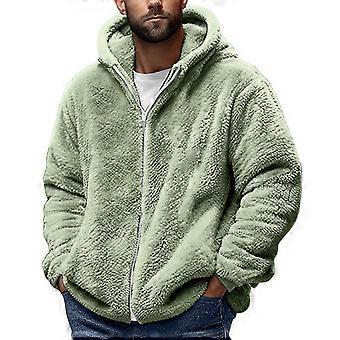 Veste à capuche zippée pour homme, grande taille, manches longues, poches, chaude, en polaire, pull, manteau pour homme