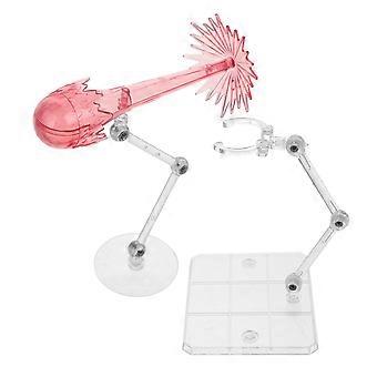 Suporte ajustável para figuras de ação, em plástico, conjunto com 10 unidades, rosa.