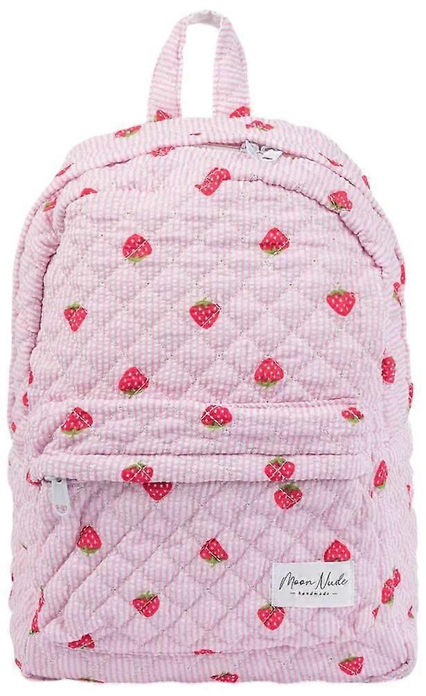 Moon Nude Strawberry Backpack - Pink/Red