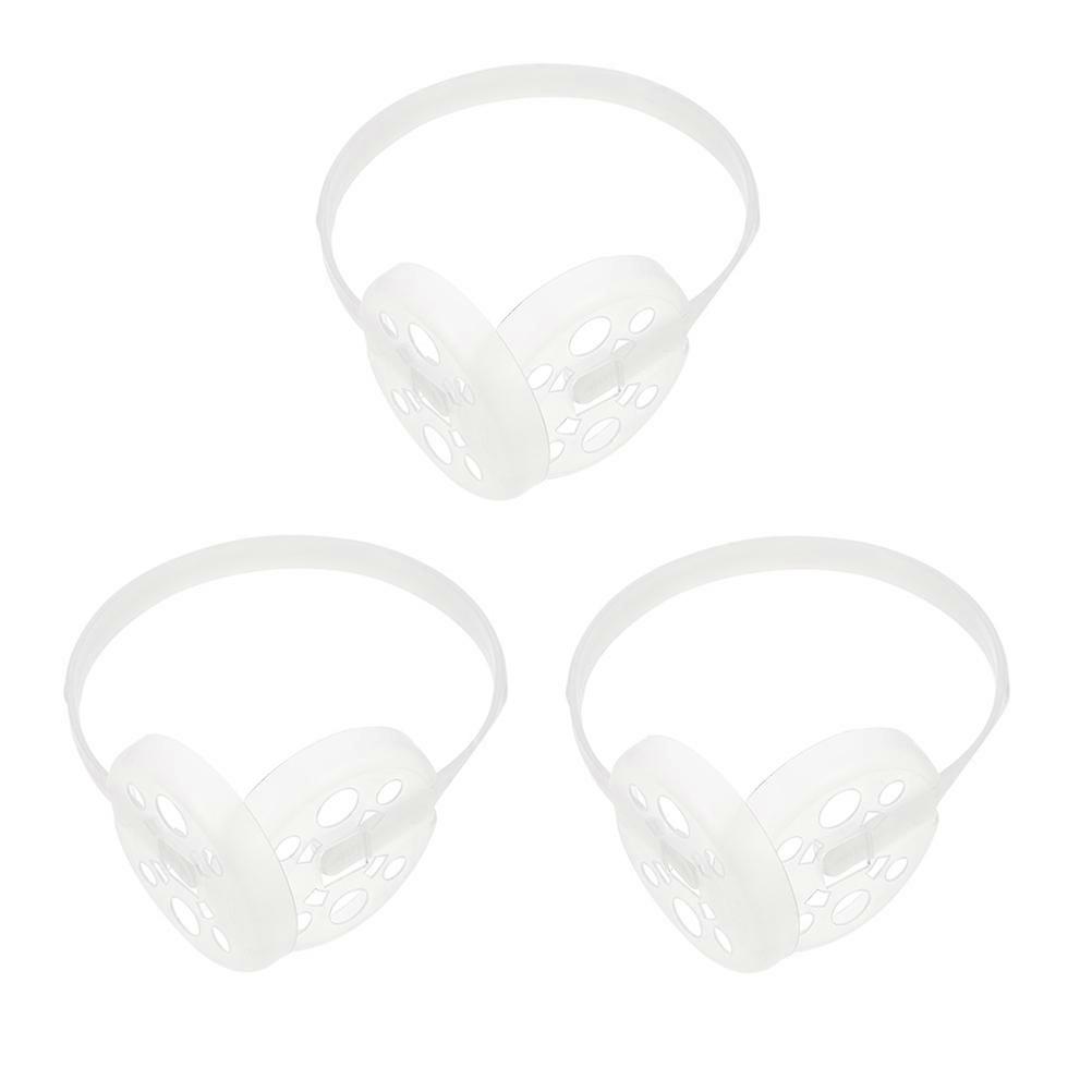 Plastic Ear Muff Skeleton Rack for DIY White Earmuff Frame 3Pcs