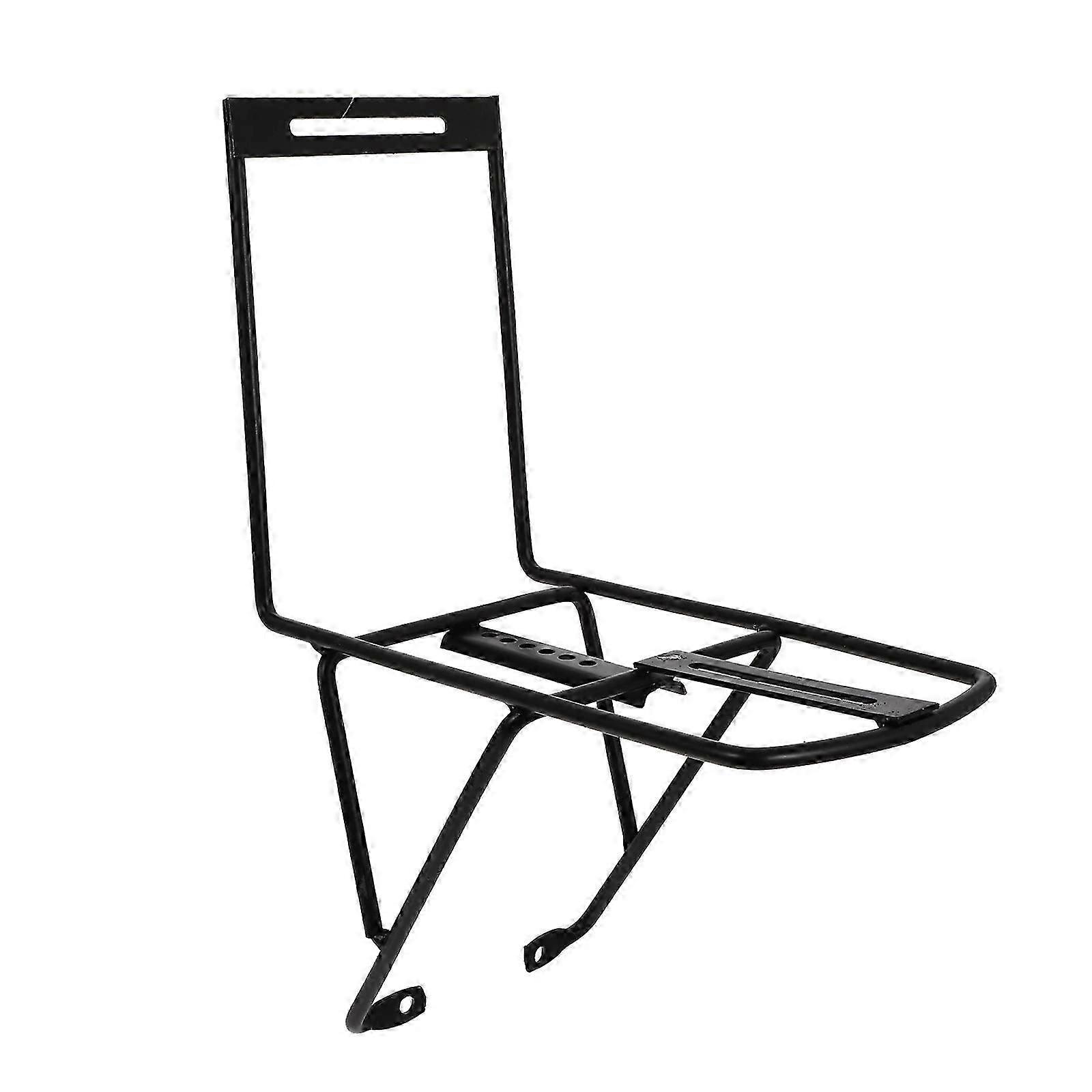 Mountain Bike Front Shelf For Bike Modification Cyclists Rectangular Steel Durable 1Pack