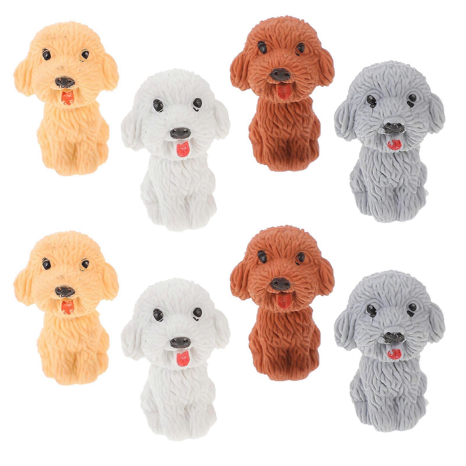 Cute Dog Erasers Mini Erasers for Drawing 36Pcs Multi-Function Portable Set