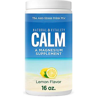 Natural Vitality Calm Magnez w proszku, cytryna, 16 uncji