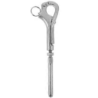 Stainless Steel Marine Hook: Emergency Release Safety Hook for Lifeboats - Quick Release Mechanism Gate Clip - Ship Guardrail Fitting