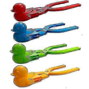 4pcs Duck Snowball Maker Toys Duck Snowball Mold Plastic Snow Shaper Molds For Kids Outdoor Indoor Winter Snowball Fight Edition 0724 2026