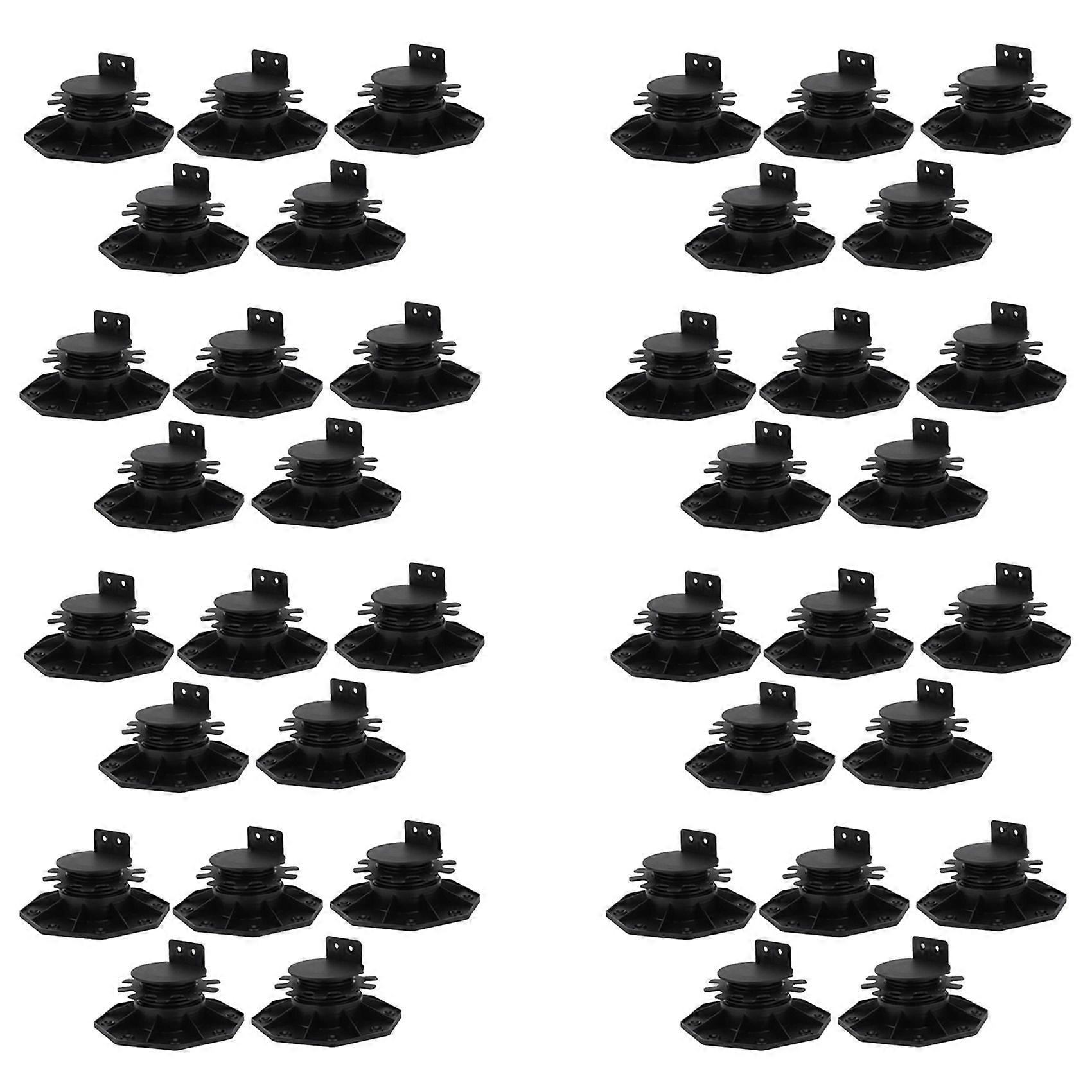 40Pack Adjustable Deck Support Pedestal Deck Foundation Base Support for Floating Deck Platform Deck Floor Height