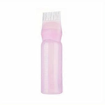 Ansatzkamm-Applikator mit Messlinien, Kunststoff-Haarfarbenflasche für Salon, Friseur und Heimgebrauch