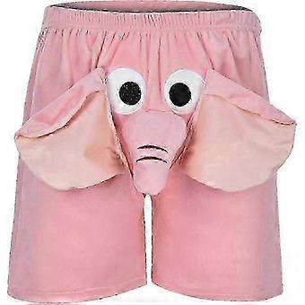 Novelty Boxer Shorts with Elephant Trunk Design - Prank Presents Mens Cotton Athletic Shorts