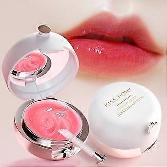Lip Sleeping Mask with Built-In Brush & Mirror - Overnight Repair Balm for Dry, Chapped Lips, Hydrating, Exfoliating, Non-Sticky Lip Care, 13g