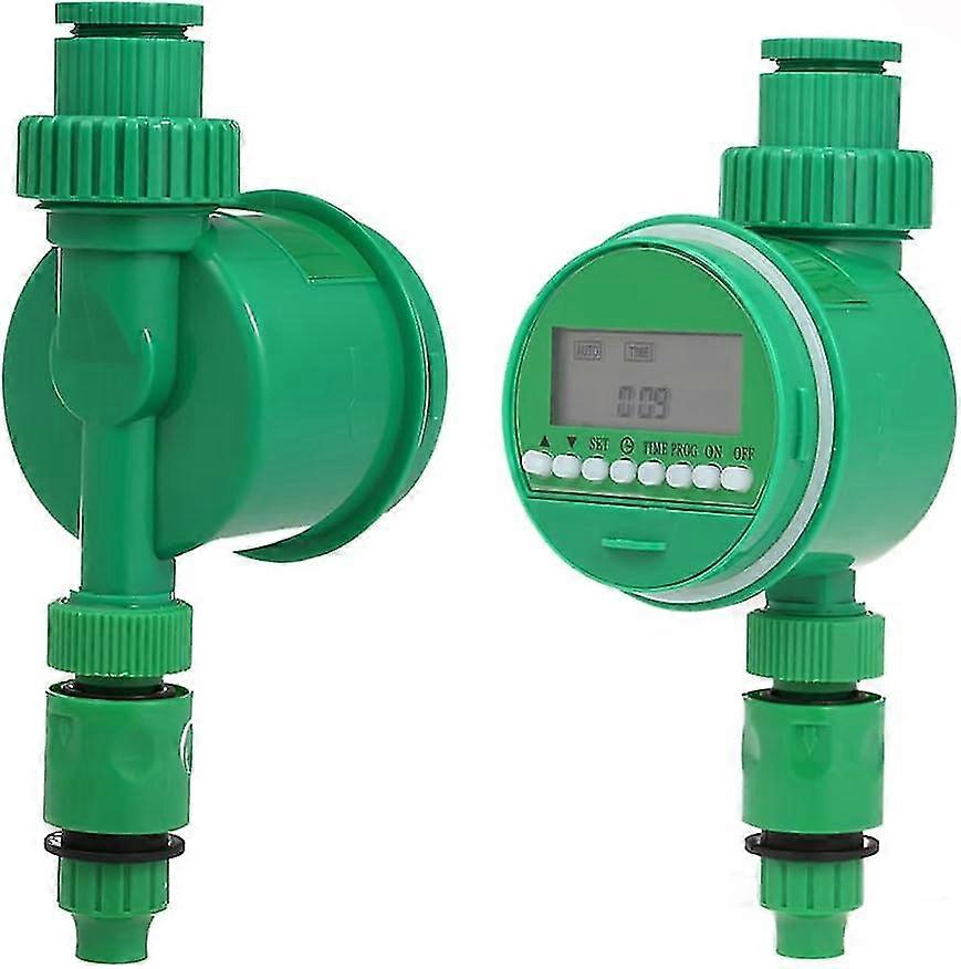 Automatic Watering Timer, Garden Irrigation Timer, Programmable Faucet, 3/4 1/2 Automatic Faucet, Garden Irrigation System Controller, Green