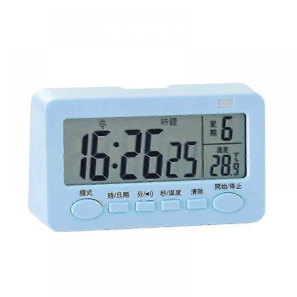 Digital Kitchen Timer, Large LED Display,  Loud Alarm Intelligent Timer For Kitchen And Multi-Function Student Alarm Clock.(Blue)