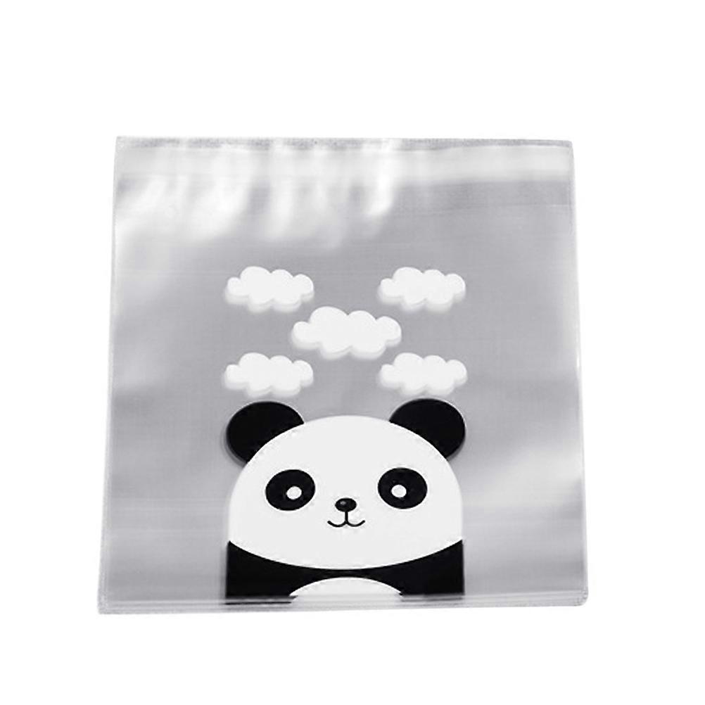 Candy Bags for Storage Self Adhesive Panda Pattern Packaging Bags 100Pcs