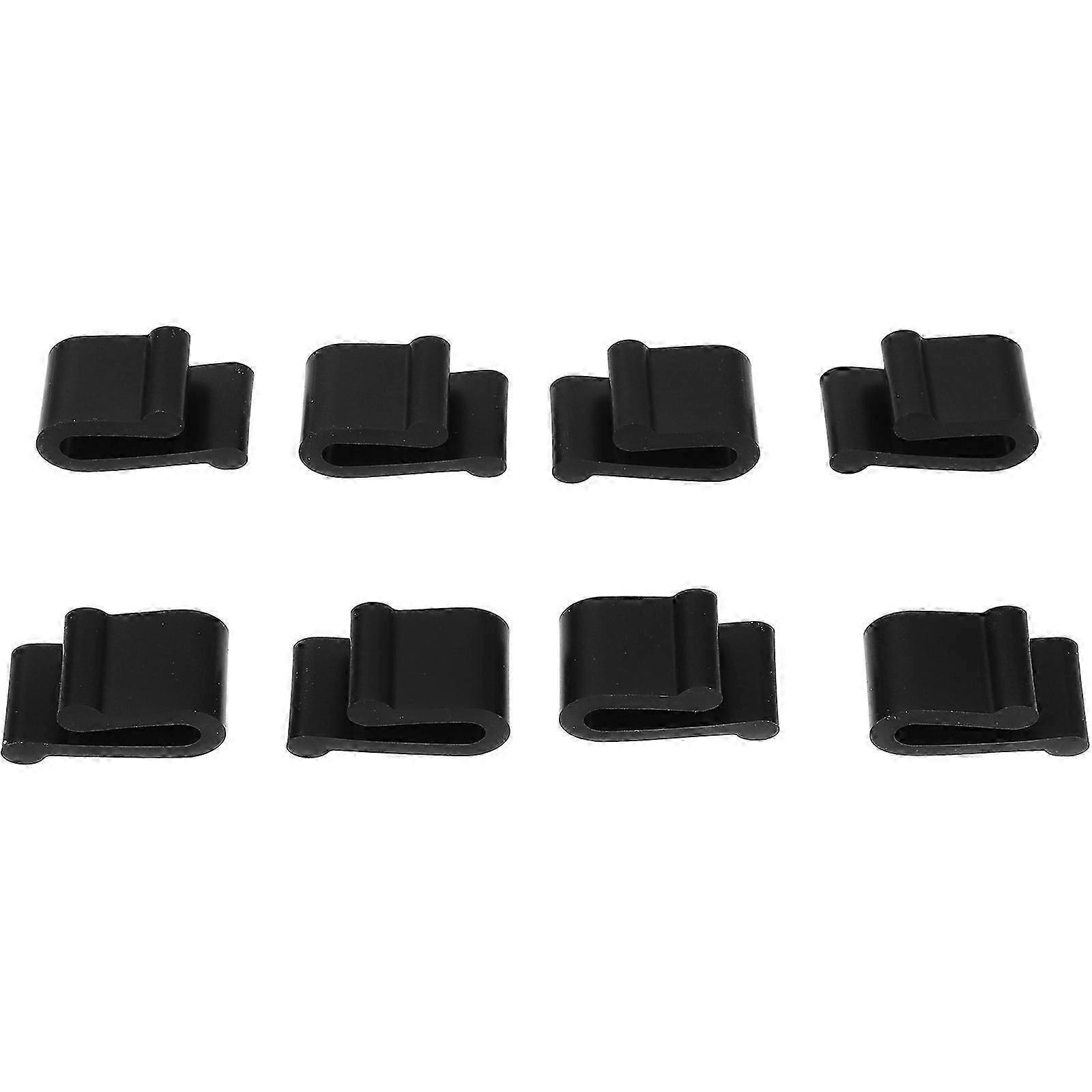 8Pcs Oven Lid Protector Clips for Cookware Storage & Stacking, Black