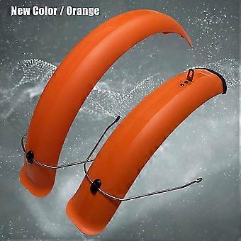 Bicycle Fender Set 20x4.0 Wide Front Rear Mudguard Off-road Fat Tire Bikes Wings Full Coverage Fat Bike Fenders Plastic