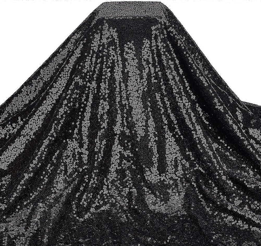 Sequin PET Polyester Fabric Clothing Accessories Silver 122cm