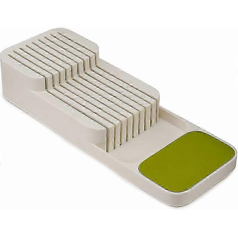 Drawer Knife Rack, Kitchen Knife Rack - Plastic, White