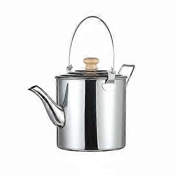 Camping Kettle Heat Insulating Portable Outdoor Teapot for Campers, Hiking,