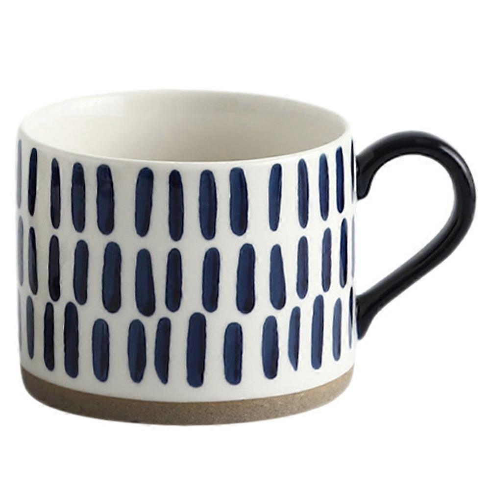 Hand-Painted Ceramic Mug for Coffee Use 1Pcs Practical Blue Pattern Cup