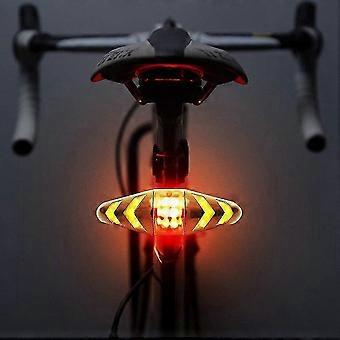 MTB & Road Cycling Bicycle Rear Light with Wireless Remote Control, LED Turn Signals, Rechargeable Waterproof Multifunction Modes