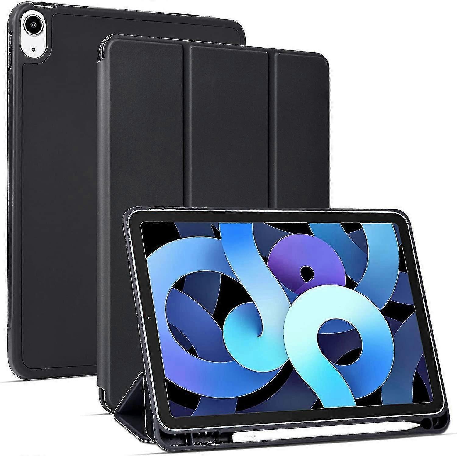 Capa para iPad Air 4 com porta-lápis para telas de 10,9 polegadas e função Auto Wake/Sleep