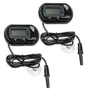 Aquarium Thermometer Lcd Digital Aquarium Thermometer With Suction Cup Fish Tank Water Terrarium Temperature For Fish And Reptiles Like Lizard And Tur