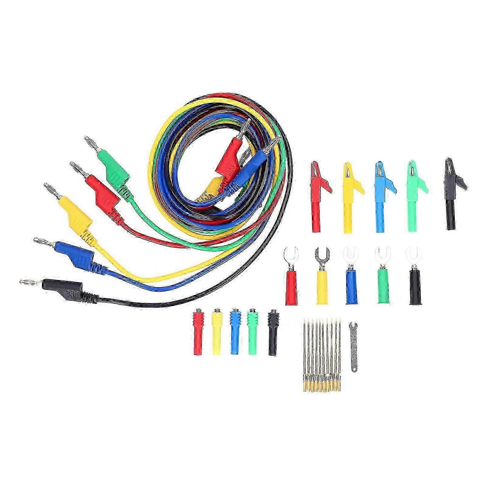 Test Lead Kit PVC Brass Testing Cable Set Electrical Conductivity for Digital Testing Multimeter