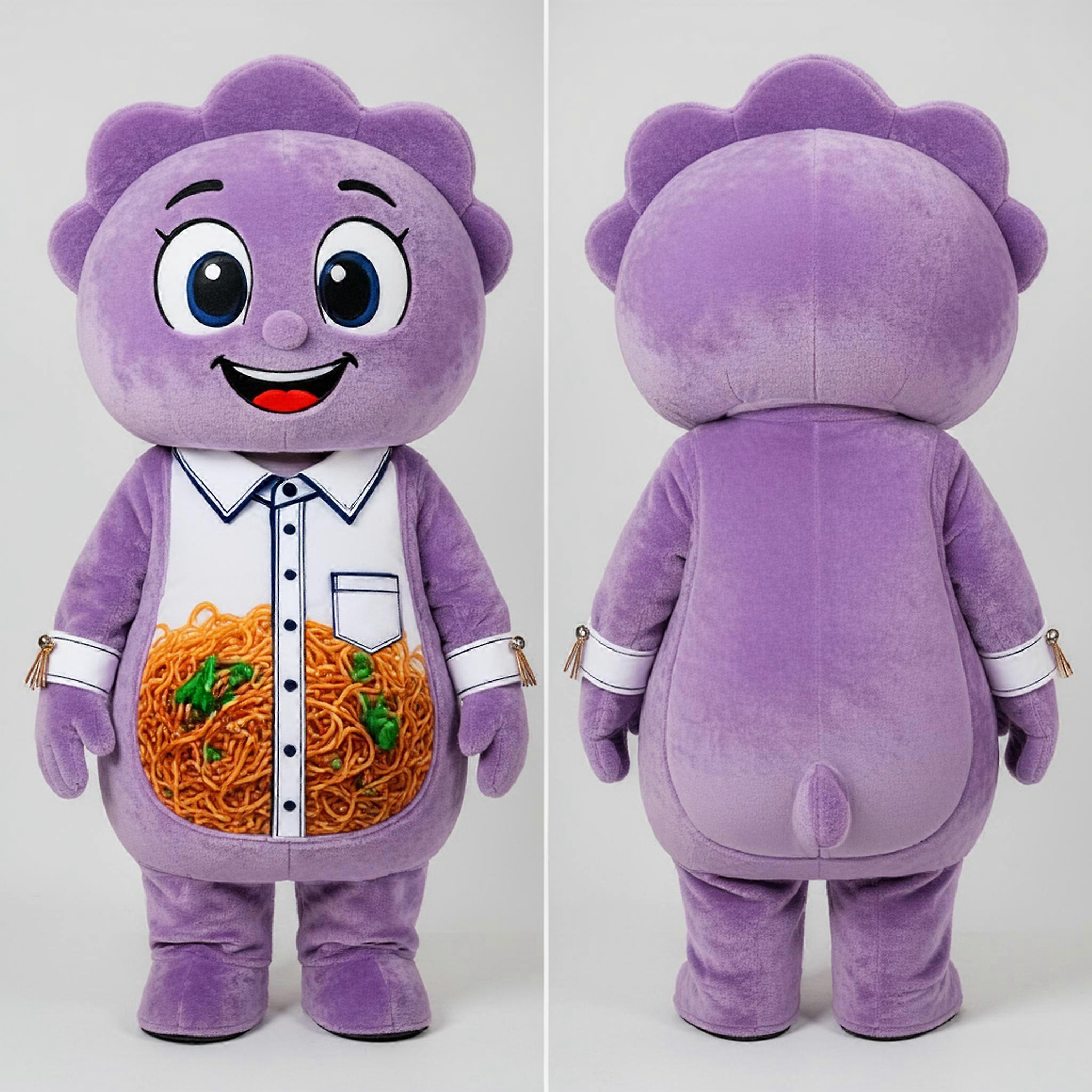 MASTICOT Lavender Padded Smiling Pad Thai Mascot