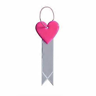 Shock Absorbent Bike Seat Cushion Reflective Strip Heart Shaped PVC Tail Light for Safe Night Mountain Biking