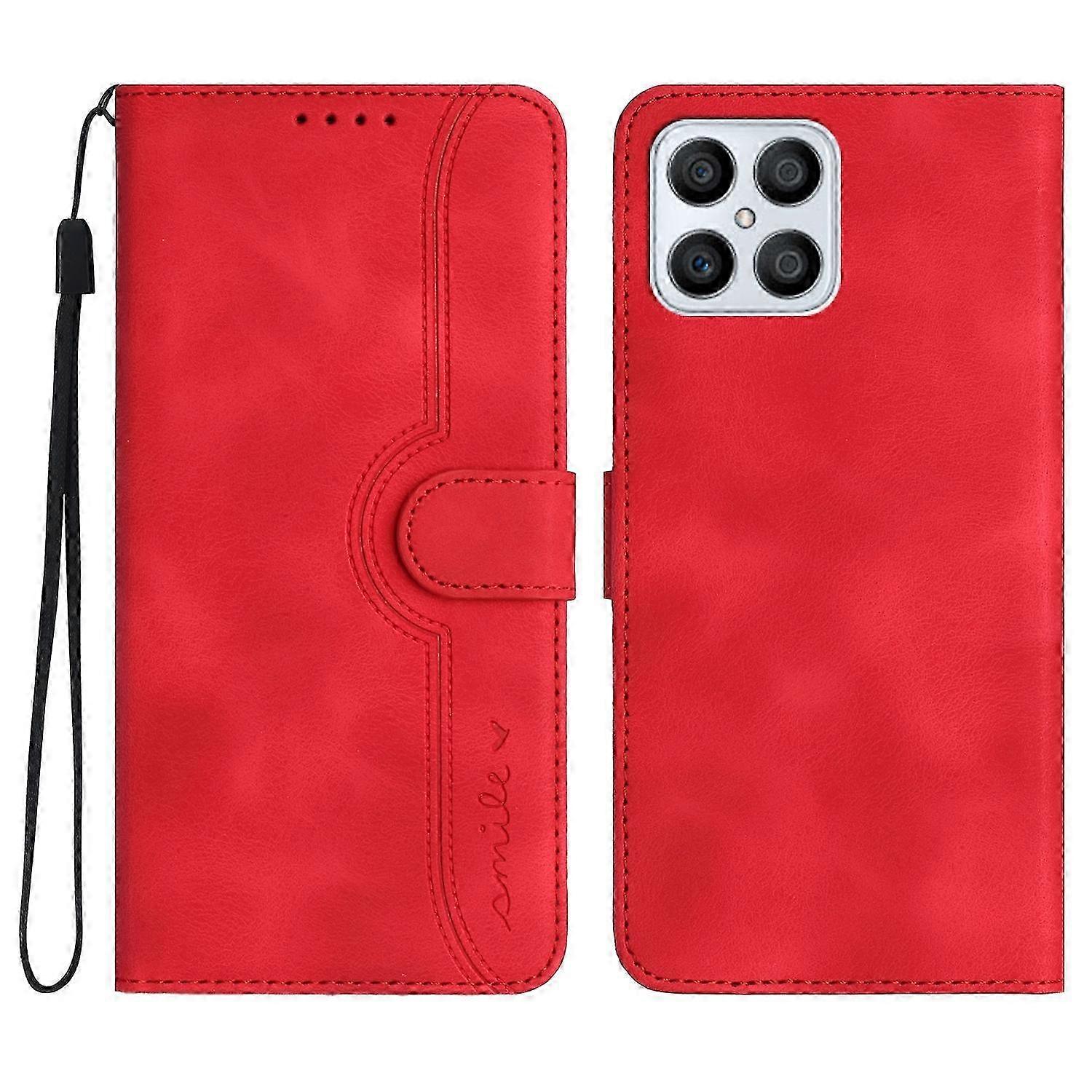Heart Pattern Skin Feel Leather Case
