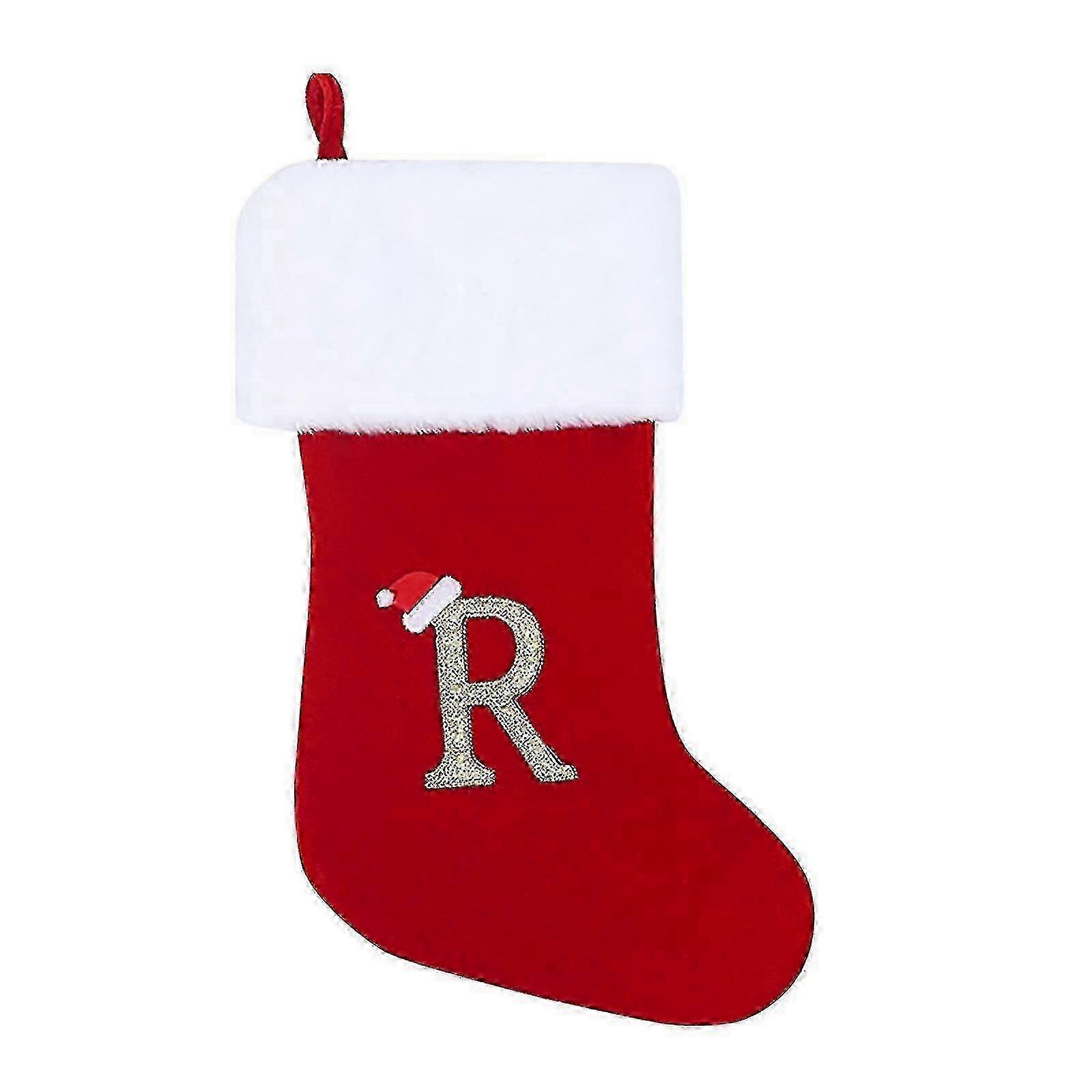 Scandinavian Fabric Stocking With Letters