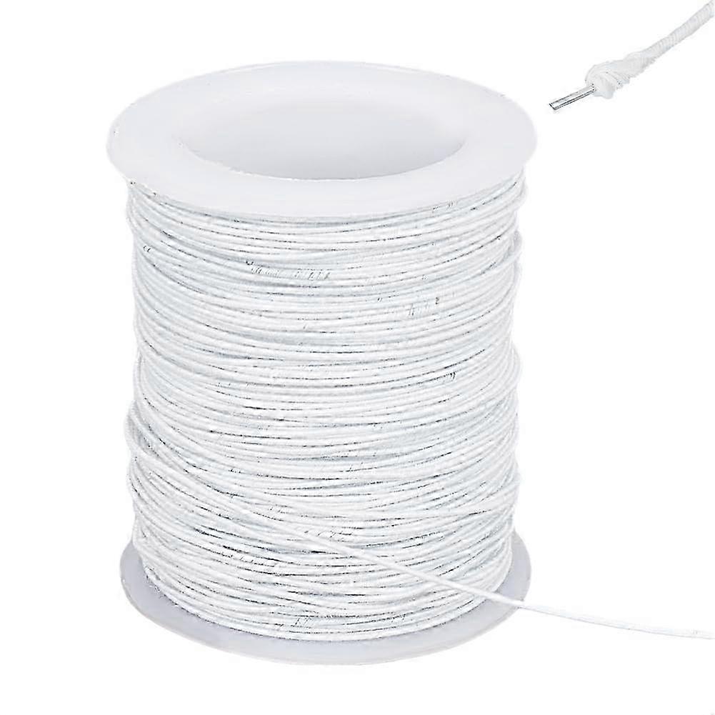 45.7m White Cotton Covered Millinery Wire