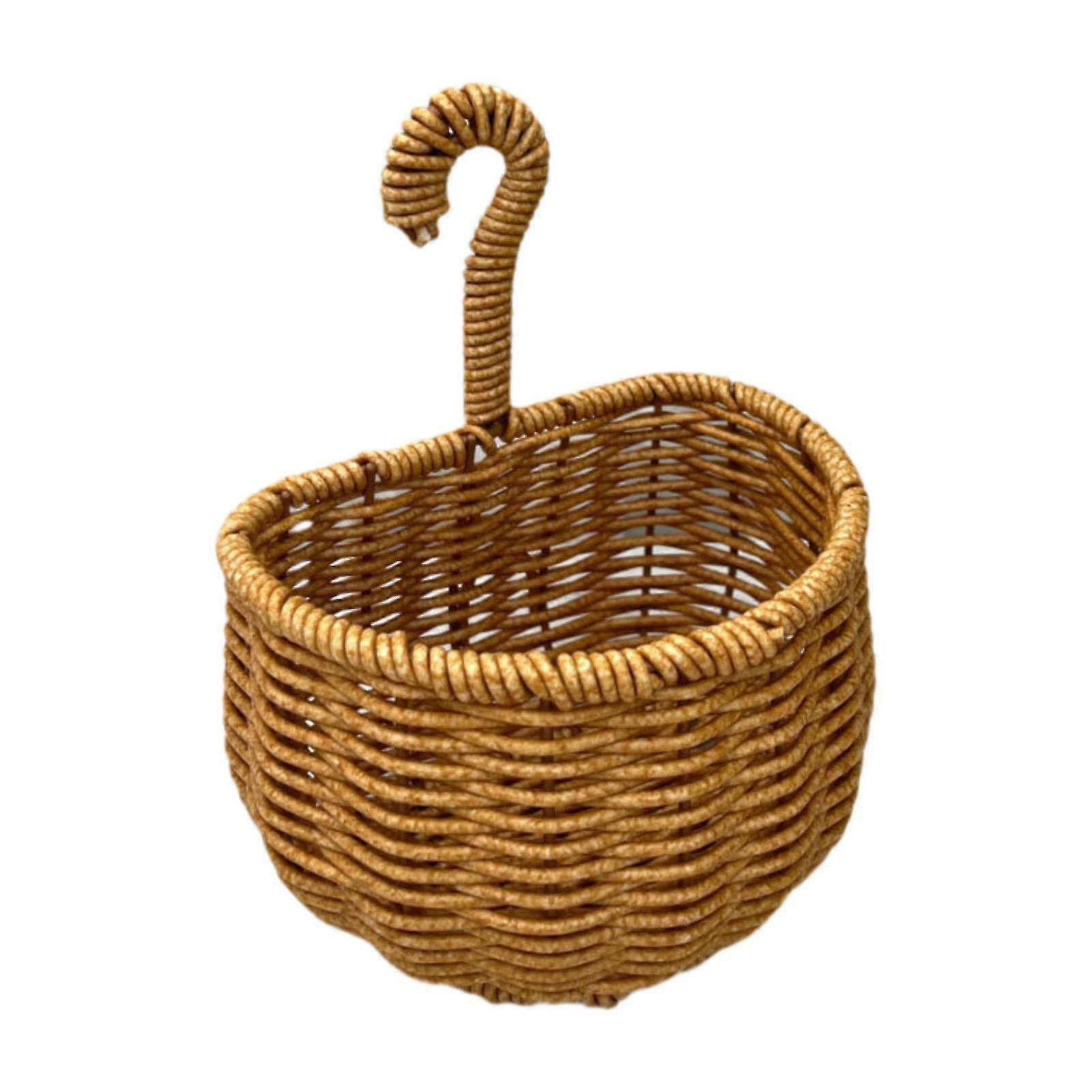 Versatile Woven Plastic Hanging Basket