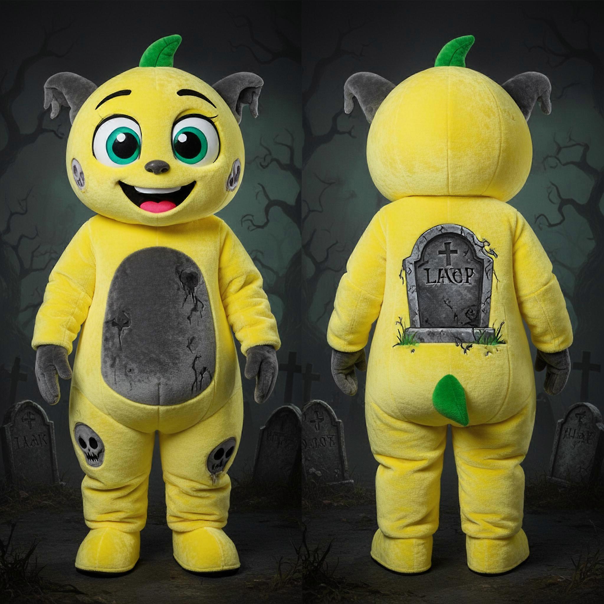 MASTICOT Lemon Yellow Cheerful Graveyard Mascot