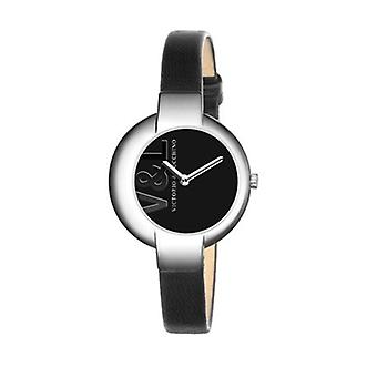 V & l Luna, Lunera Quartz analoge Women's horloge met Cowskin armband VL084601