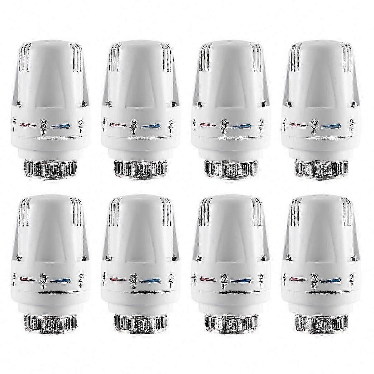 Thermostatic Temperature Control - 8 Pcs Radiator Valve Replacement Heads