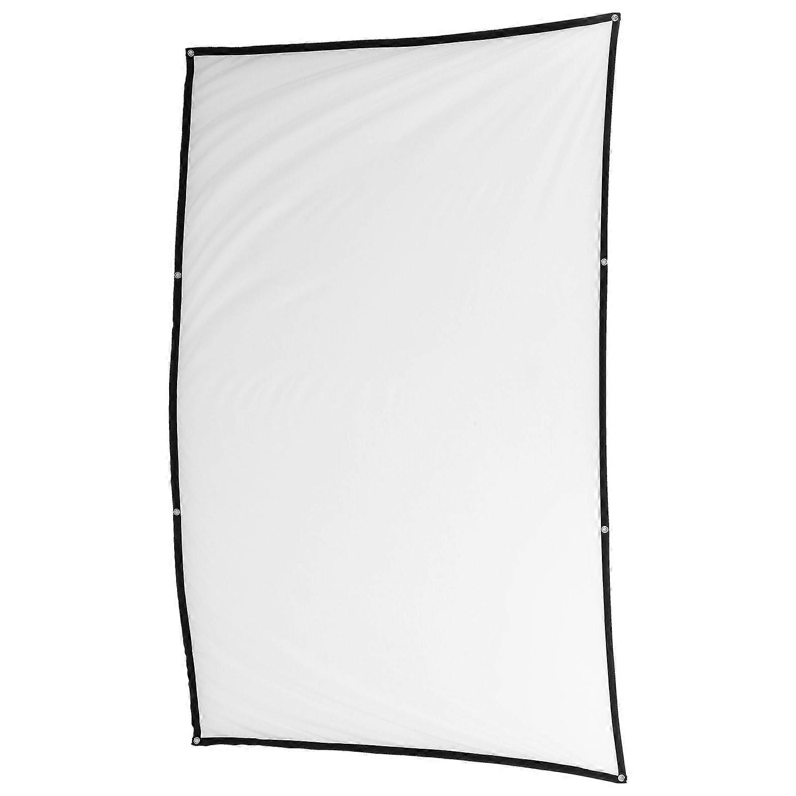 Foldable Projector Screen with Durable Polyester for Camping Use
