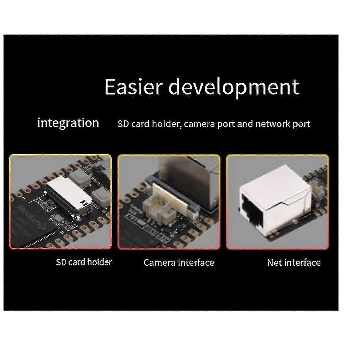 RV1106 Portable Pico Max Mini Linux RISC Multifunction Convenience Development Board Module, A