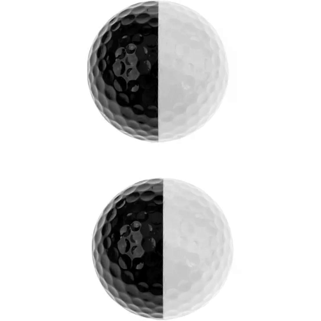 2pcs Two Colour Golf Practice Balls for Putting Accuracy and Warm-up