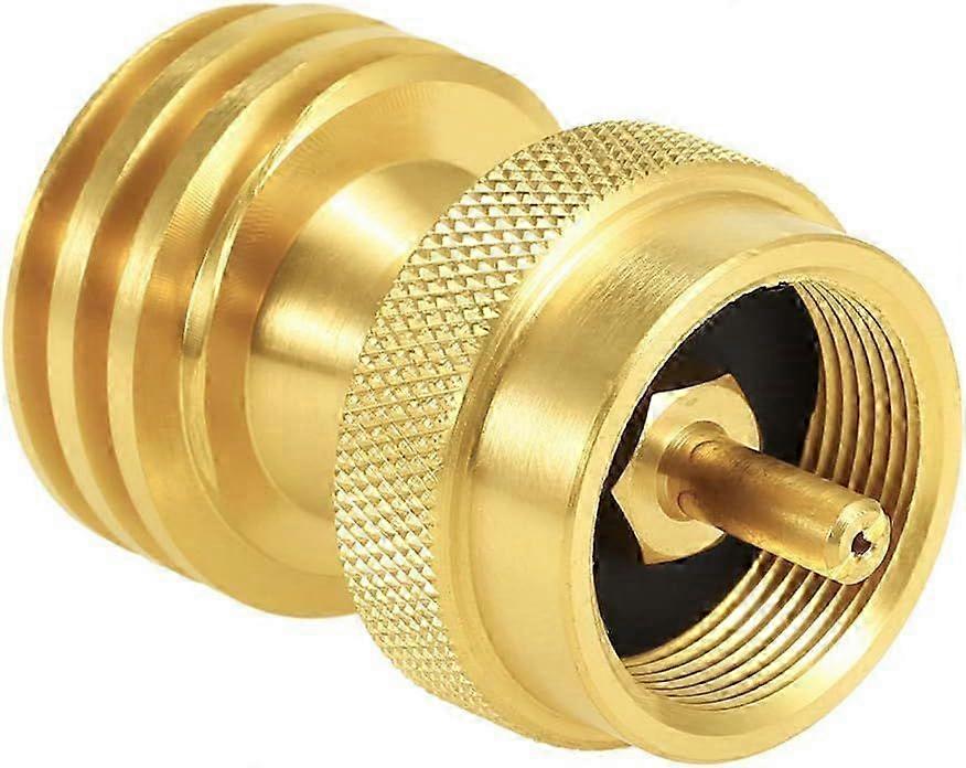Solid Brass Saver Adapter 1 LB Round Propane Adapter Converter Universal Small