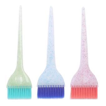 Professional Hair Dye Brush Set with Glitter Handle for Salon and Home Precision Coloring