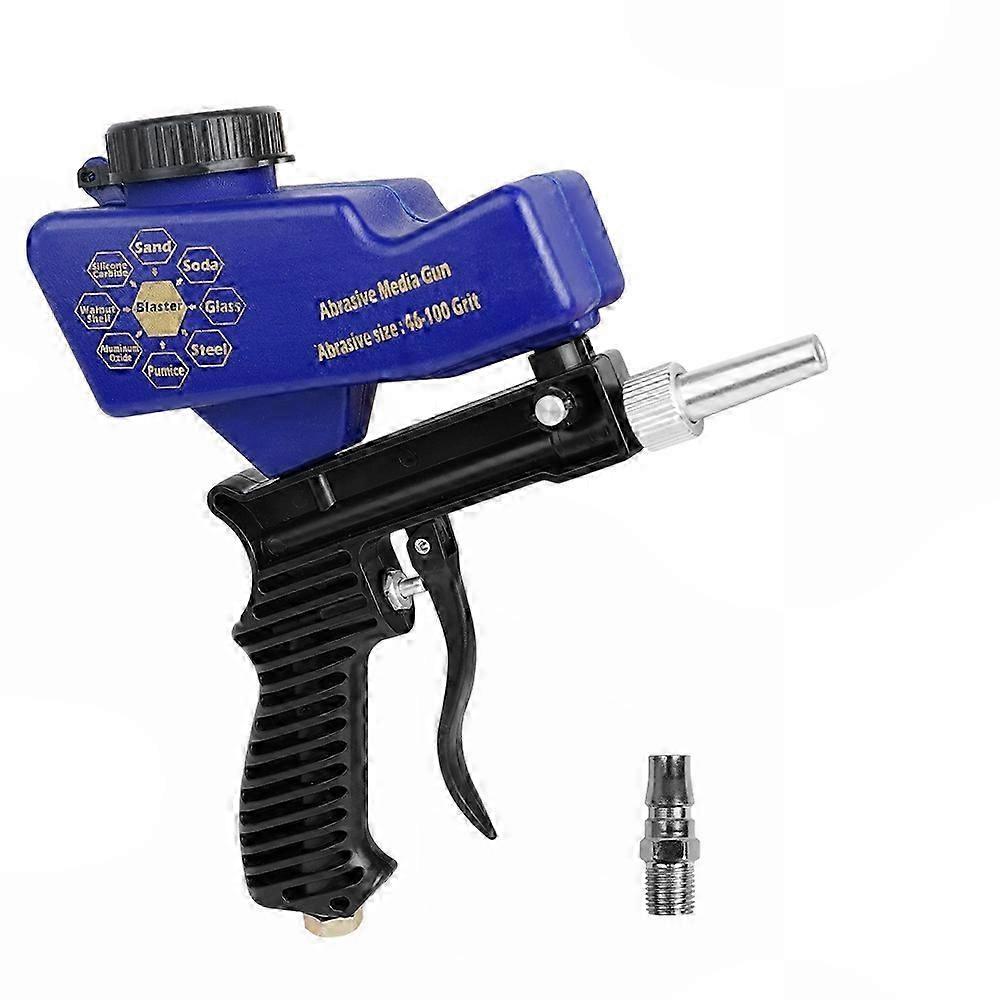 Portable Adjustable 90 PSI Gravity Feed Handheld Pneumatic Sandblasting Gun
