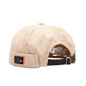 1 Pcs Vintage Beanie Hats Men Women Spring Autumn Landlord Hat Streetwear Hip Hop Brimless Hat Corduroy Cap