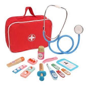 Natural Wood Medical Role Play Set