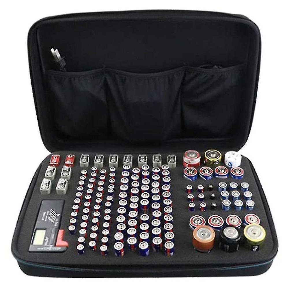 Hard Battery Organizer Storage Box Shockproof Waterproof Explosionproof Carrying Case Holder Bag