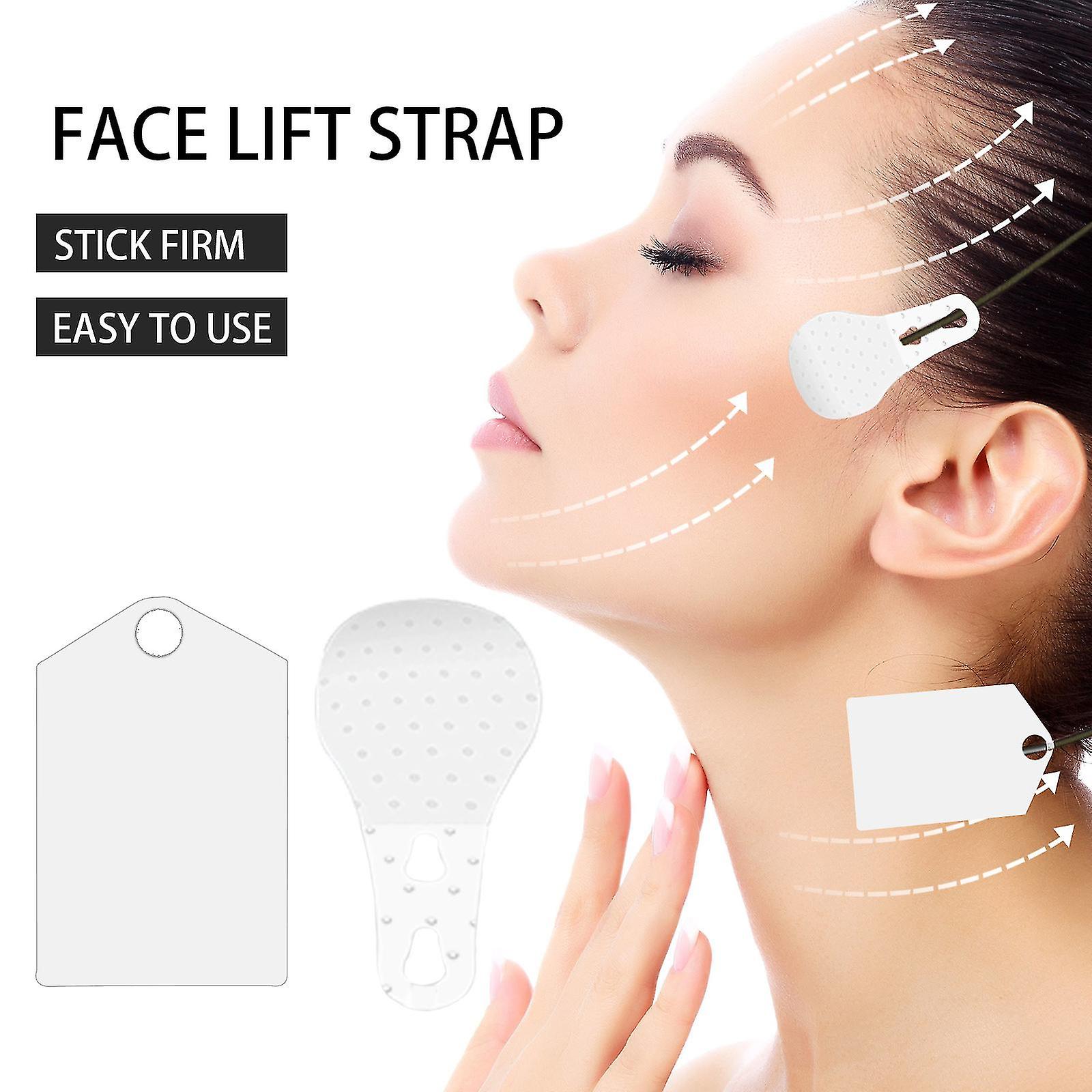 20 Pieces Face Lifting Tapes With Lifting Rope Sets