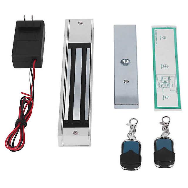 Electric Magnetic Lock Low Maintenance Electromagnetic Lock Rustproof Tear Resistant 600lbs Holding Force Noise Free For Escape