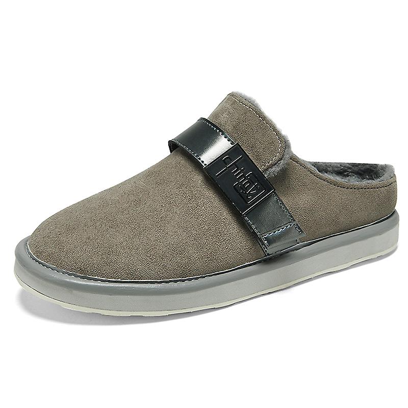 Mænds kvinders hukommelse skum hjemmesko Komfort bomuldsblanding lukket tåhus sko 2K0811